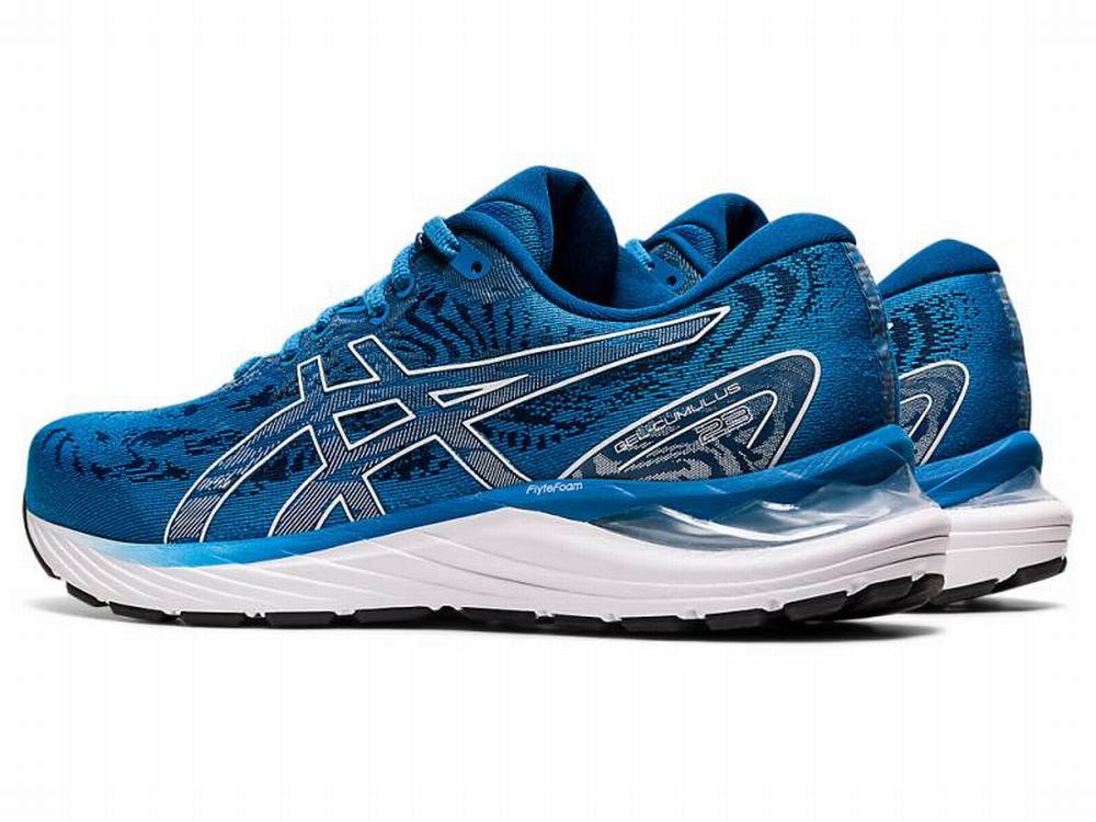 Chaussures Running Asics GEL-CUMULUS 23 Homme Blanche Bleu | YFV-598764