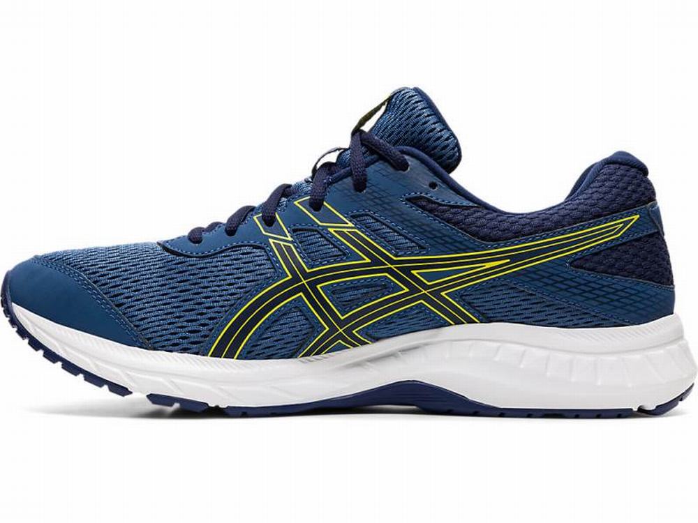 Chaussures Running Asics GEL-Contend 6 (4E) Homme Grise Foncé Jaune | LPU-194032