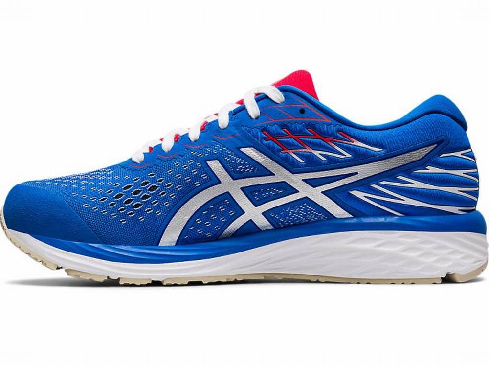 Chaussures Running Asics GEL-Cumulus 21 Retro Tokyo Homme Blanche Bleu | ZWA-384915