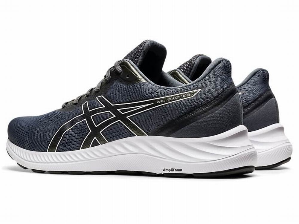 Chaussures Running Asics GEL-EXCITE 8 (4E) Homme Blanche Grise | EGR-365910