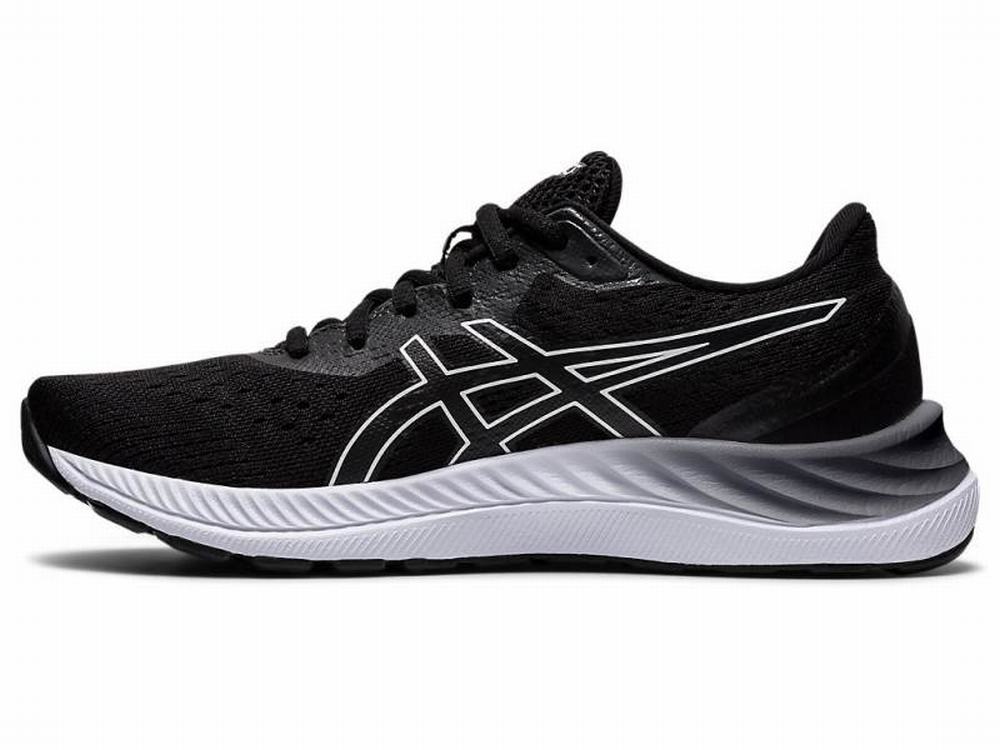 Chaussures Running Asics GEL-EXCITE 8 (D) Femme Noir Blanche | FWI-817325