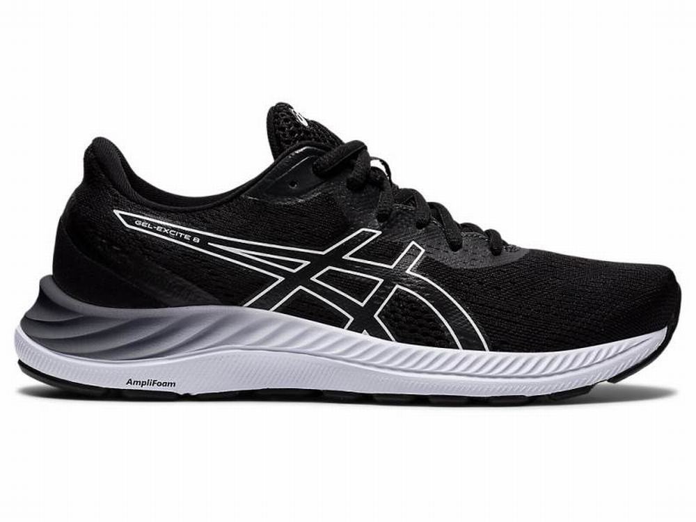 Chaussures Running Asics GEL-EXCITE 8 Femme Noir Blanche | RYK-973806