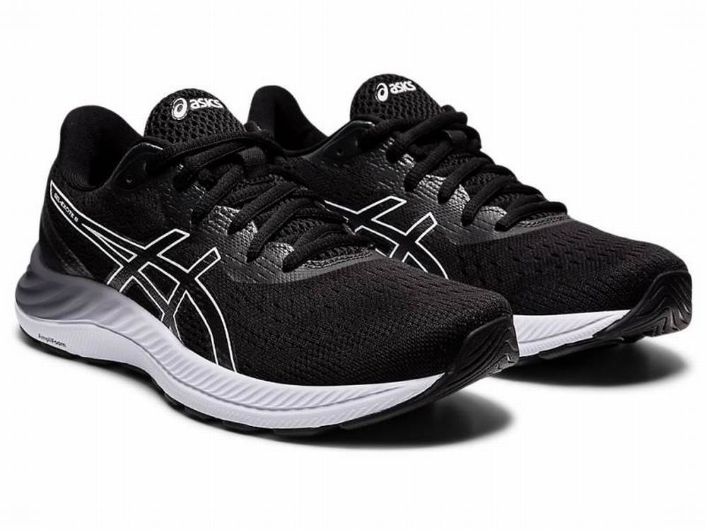 Chaussures Running Asics GEL-EXCITE 8 Femme Noir Blanche | RYK-973806