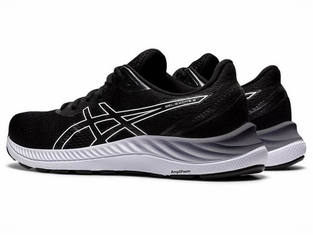 Chaussures Running Asics GEL-EXCITE 8 Femme Noir Blanche | RYK-973806