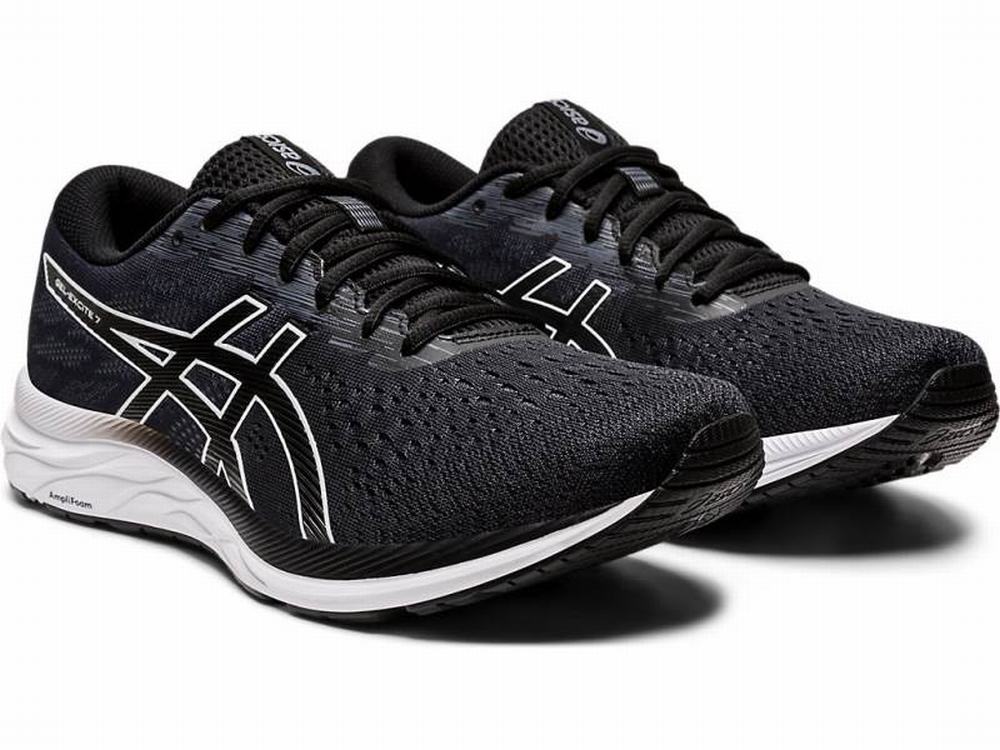 Chaussures Running Asics GEL-Excite 7 (4E) Homme Noir Blanche | RWT-730812