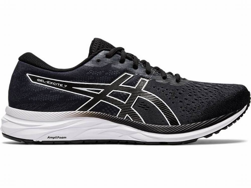 Chaussures Running Asics GEL-Excite 7 (4E) Homme Noir Blanche | RWT-730812