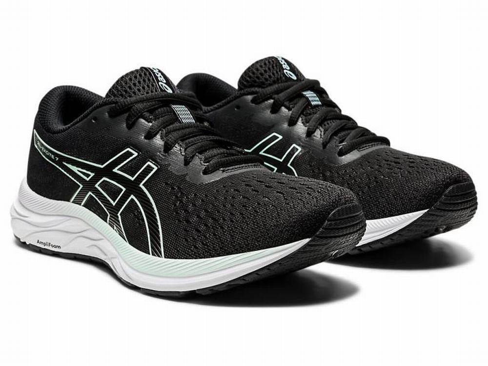 Chaussures Running Asics GEL-Excite 7 Femme Noir Menthe | GBI-028495