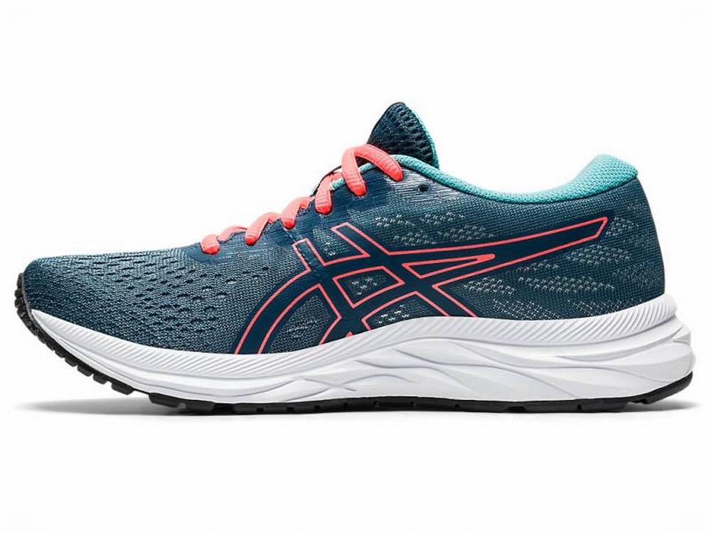 Chaussures Running Asics GEL-Excite 7 Femme Bleu Orange Rouge | ZBM-083619