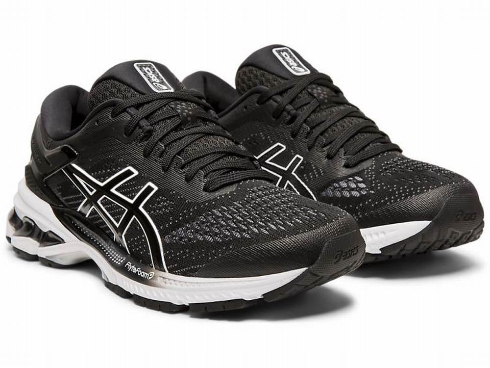 Chaussures Running Asics GEL-KAYANO 26 (D) Femme Noir Blanche | XLS-715402