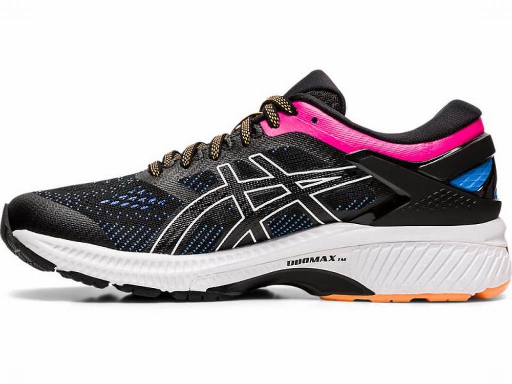 Chaussures Running Asics GEL-KAYANO 26 Femme Noir Bleu | EXB-917804