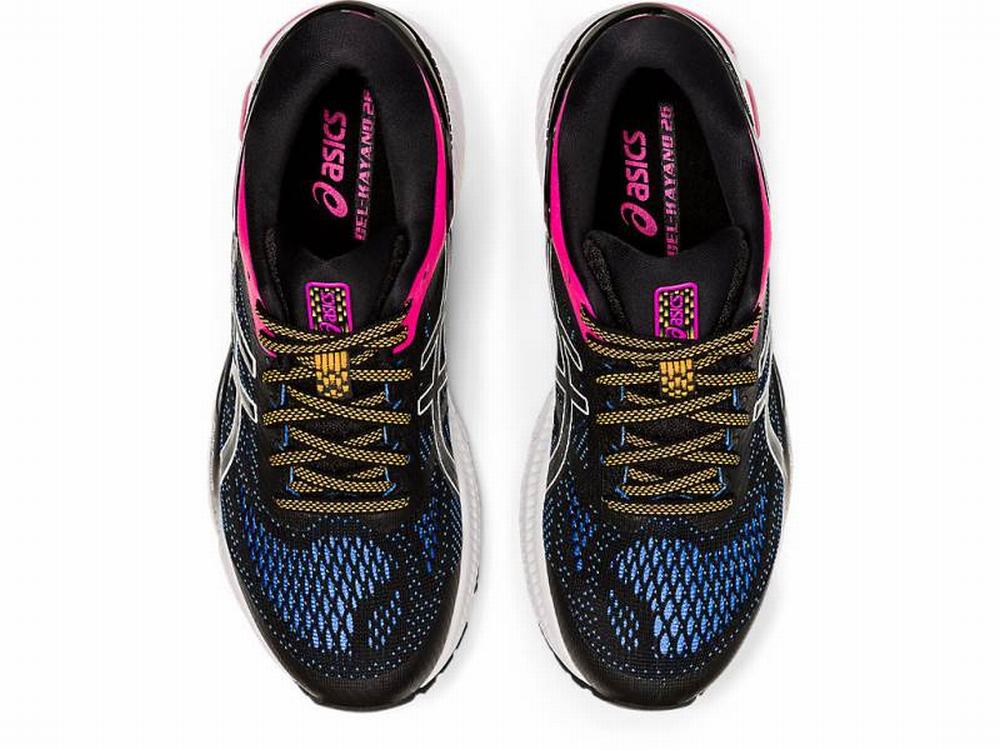 Chaussures Running Asics GEL-KAYANO 26 Femme Noir Bleu | EXB-917804