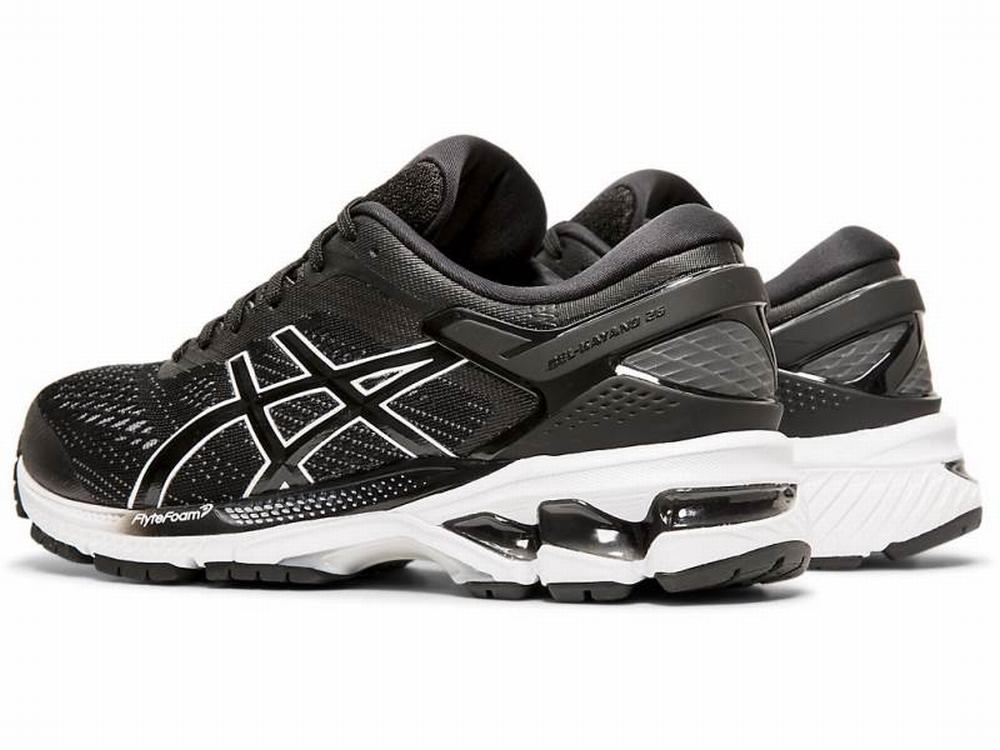 Chaussures Running Asics GEL-KAYANO 26 Femme Noir Blanche | UJQ-829417