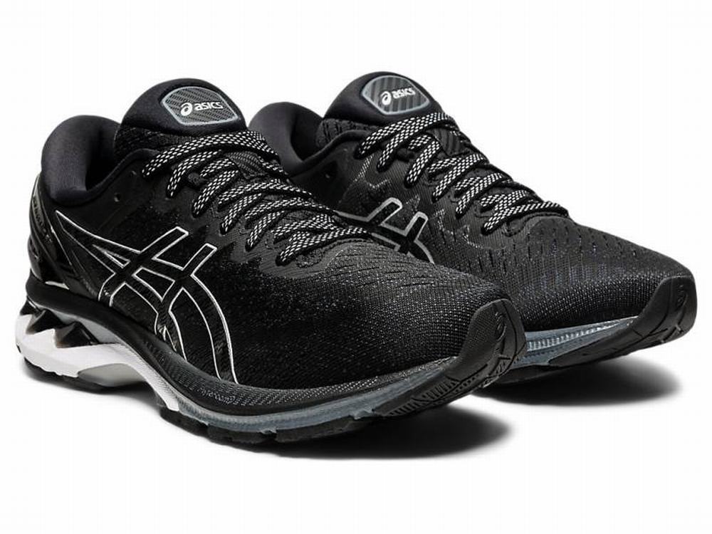 Chaussures Running Asics GEL-KAYANO 27 (D) Femme Noir Argent | FLN-501764