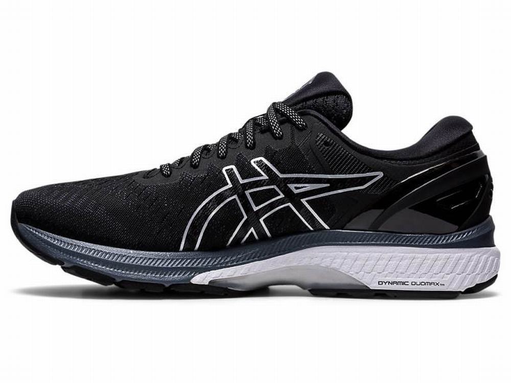 Chaussures Running Asics GEL-KAYANO 27 (4E) Homme Noir Argent | HPO-058124