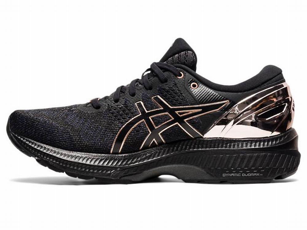 Chaussures Running Asics GEL-KAYANO 27 Femme Noir Rose Doré | DXY-874963