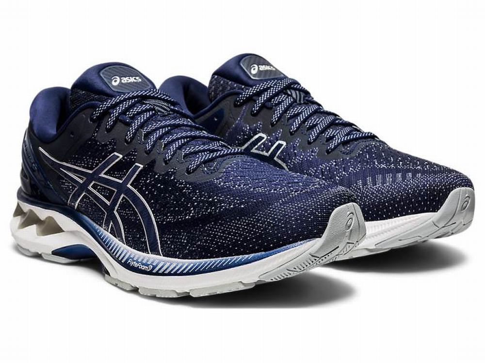 Chaussures Running Asics GEL-KAYANO 27 Homme Bleu Marine Grise | DOB-371869