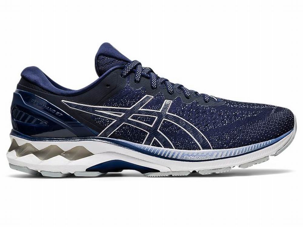 Chaussures Running Asics GEL-KAYANO 27 Homme Bleu Marine Grise | DOB-371869