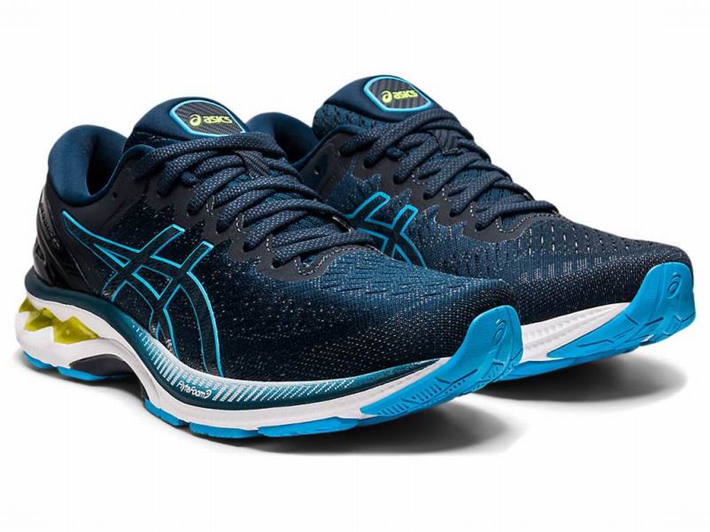 Chaussures Running Asics GEL-KAYANO 27 Homme Bleu Vert | IJL-716248