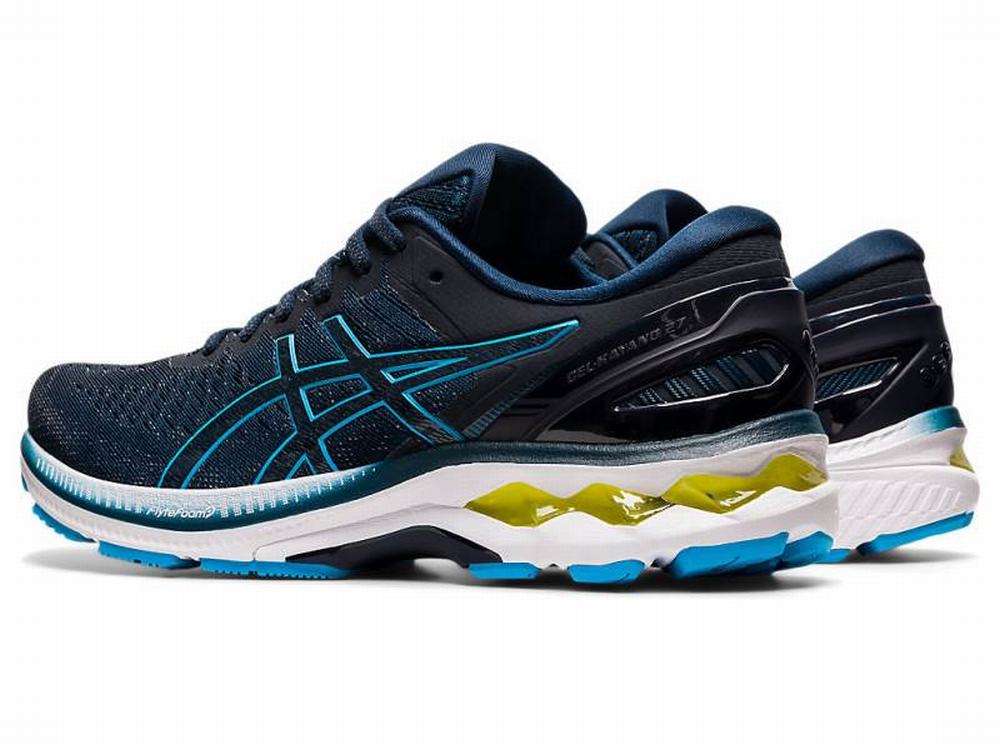 Chaussures Running Asics GEL-KAYANO 27 Homme Bleu Vert | IJL-716248