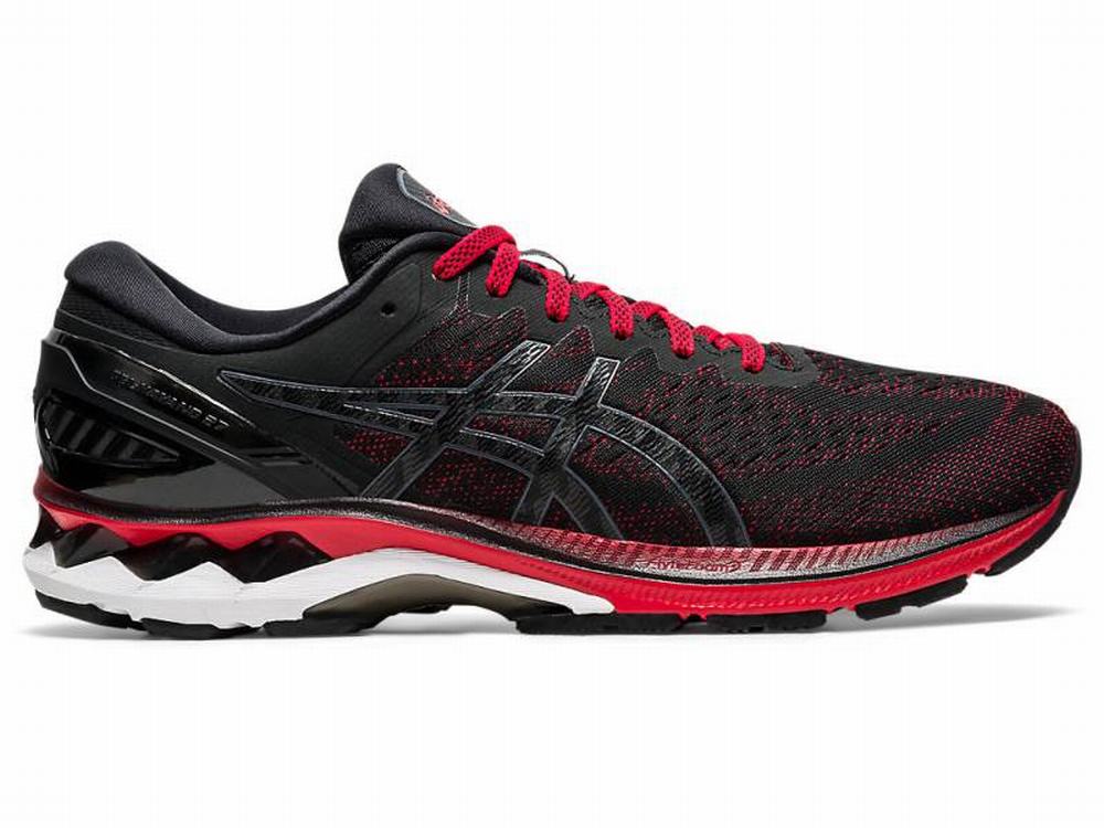 Chaussures Running Asics GEL-KAYANO 27 Homme Noir Rouge | LWX-613728