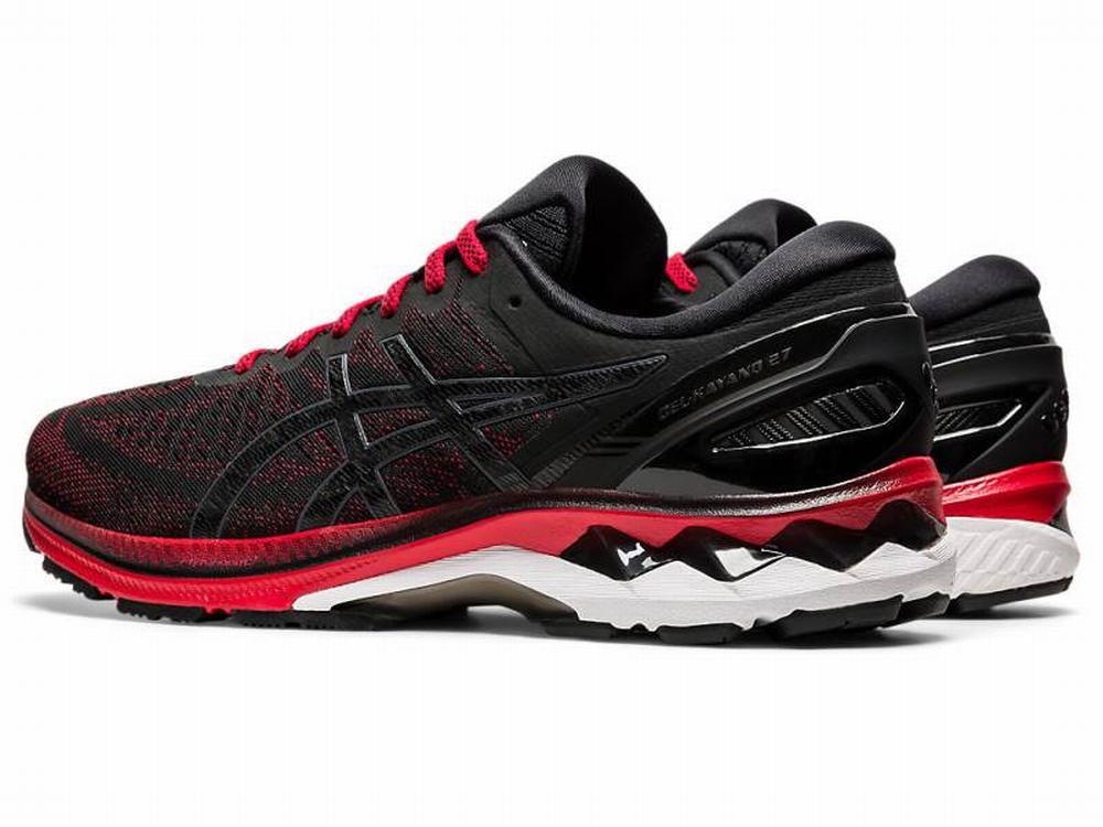 Chaussures Running Asics GEL-KAYANO 27 Homme Noir Rouge | LWX-613728