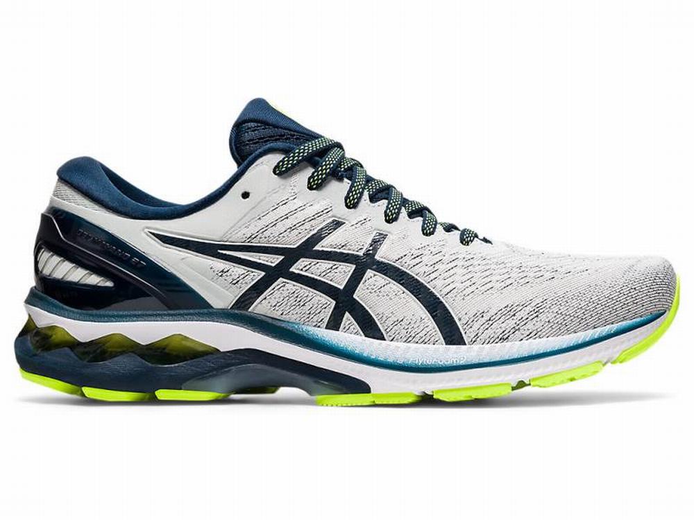 Chaussures Running Asics GEL-KAYANO 27 Homme Grise Bleu | UTA-295803