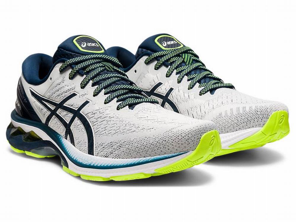 Chaussures Running Asics GEL-KAYANO 27 Homme Grise Bleu | UTA-295803