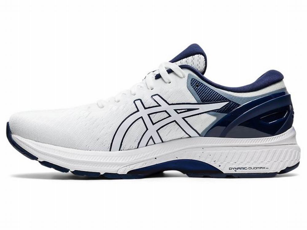 Chaussures Running Asics GEL-KAYANO 27 Homme Bleu Marine Blanche | WIZ-573926