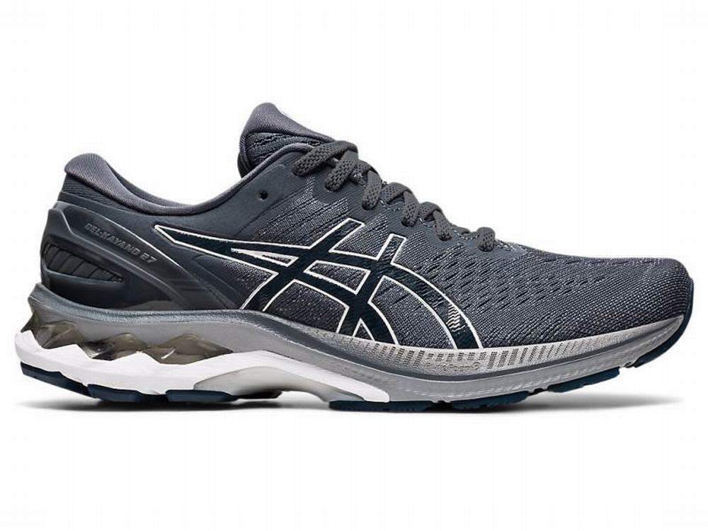 Chaussures Running Asics GEL-KAYANO 27 Homme Grise Bleu | WJQ-714529