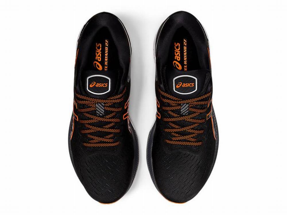 Chaussures Running Asics GEL-KAYANO 27 Homme Noir Orange | YGW-130928