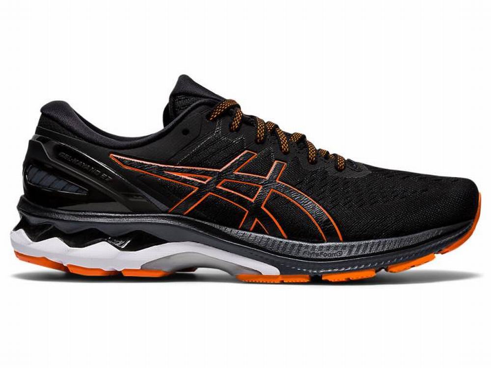 Chaussures Running Asics GEL-KAYANO 27 Homme Noir Orange | YGW-130928