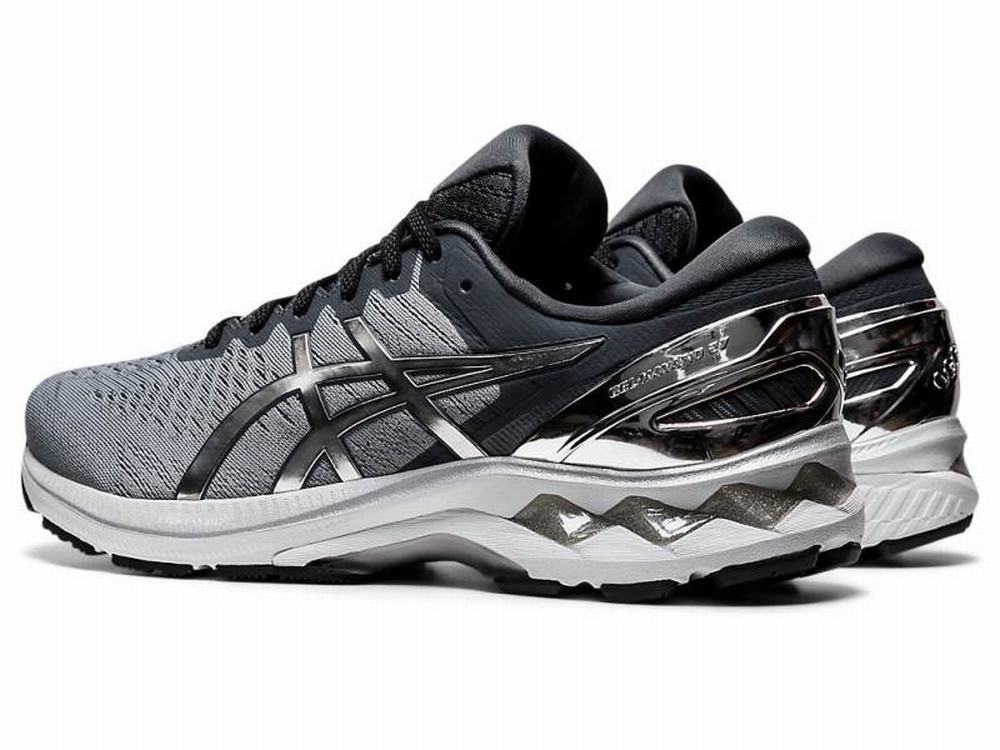 Chaussures Running Asics GEL-KAYANO 27 PLATINUM Homme Argent | TYG-914607