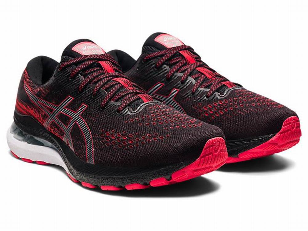 Chaussures Running Asics GEL-KAYANO 28 (2E) Homme Noir Rouge | NMI-713856