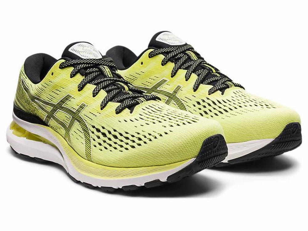 Chaussures Running Asics GEL-KAYANO 28 (4E) Homme Blanche Jaune | SKR-810573