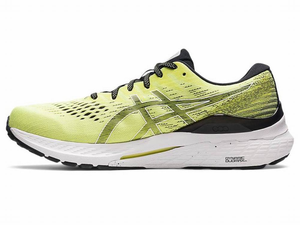 Chaussures Running Asics GEL-KAYANO 28 (4E) Homme Blanche Jaune | SKR-810573