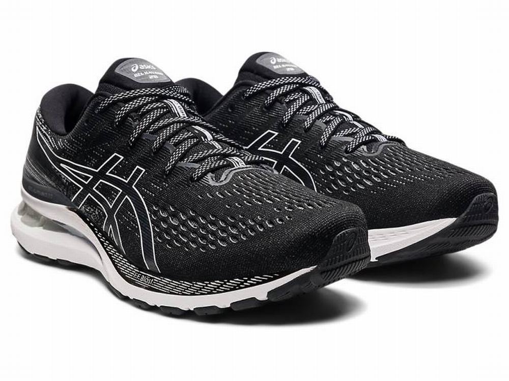 Chaussures Running Asics GEL-KAYANO 28 (4E) Homme Noir Blanche | XLG-593721