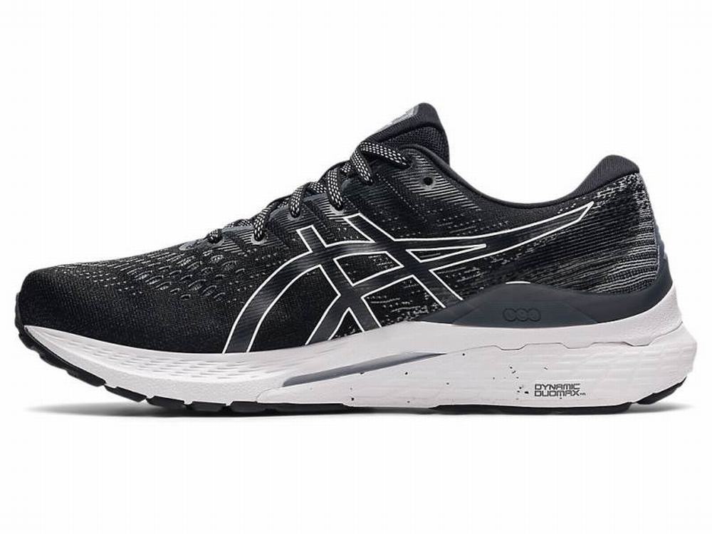 Chaussures Running Asics GEL-KAYANO 28 (4E) Homme Noir Blanche | XLG-593721