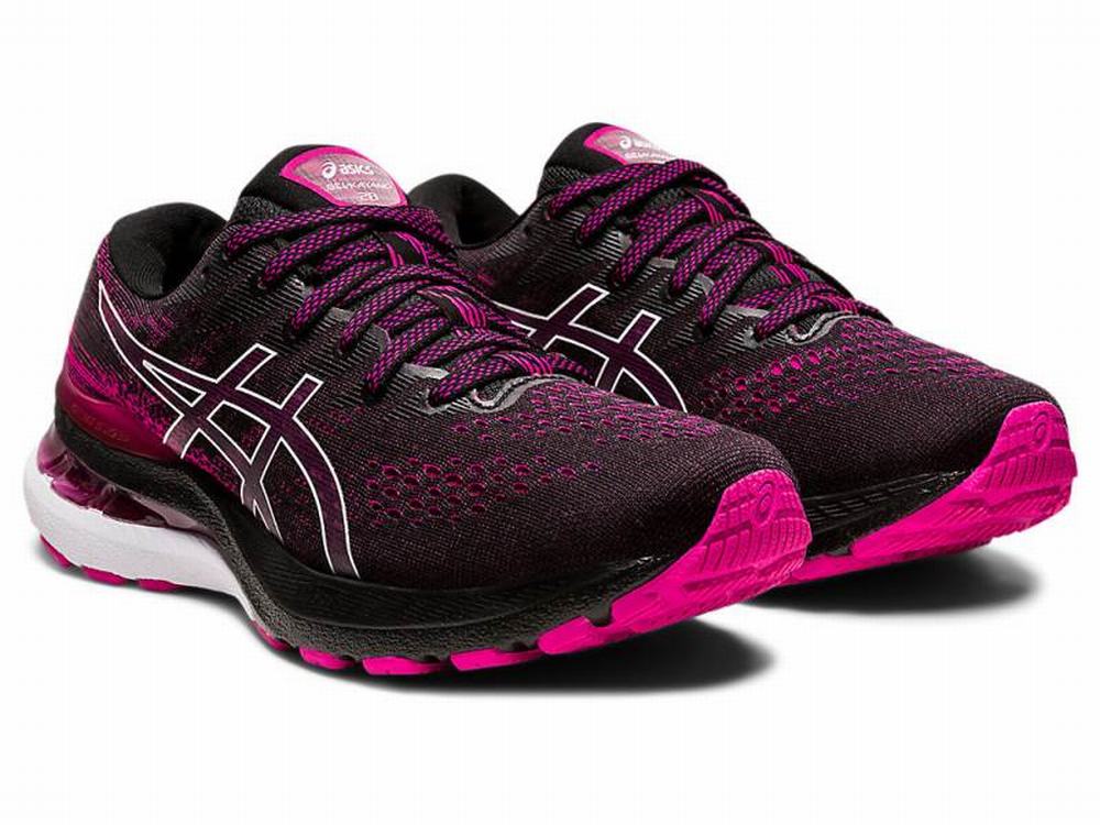 Chaussures Running Asics GEL-KAYANO 28 Femme Noir Rose | FXO-024156