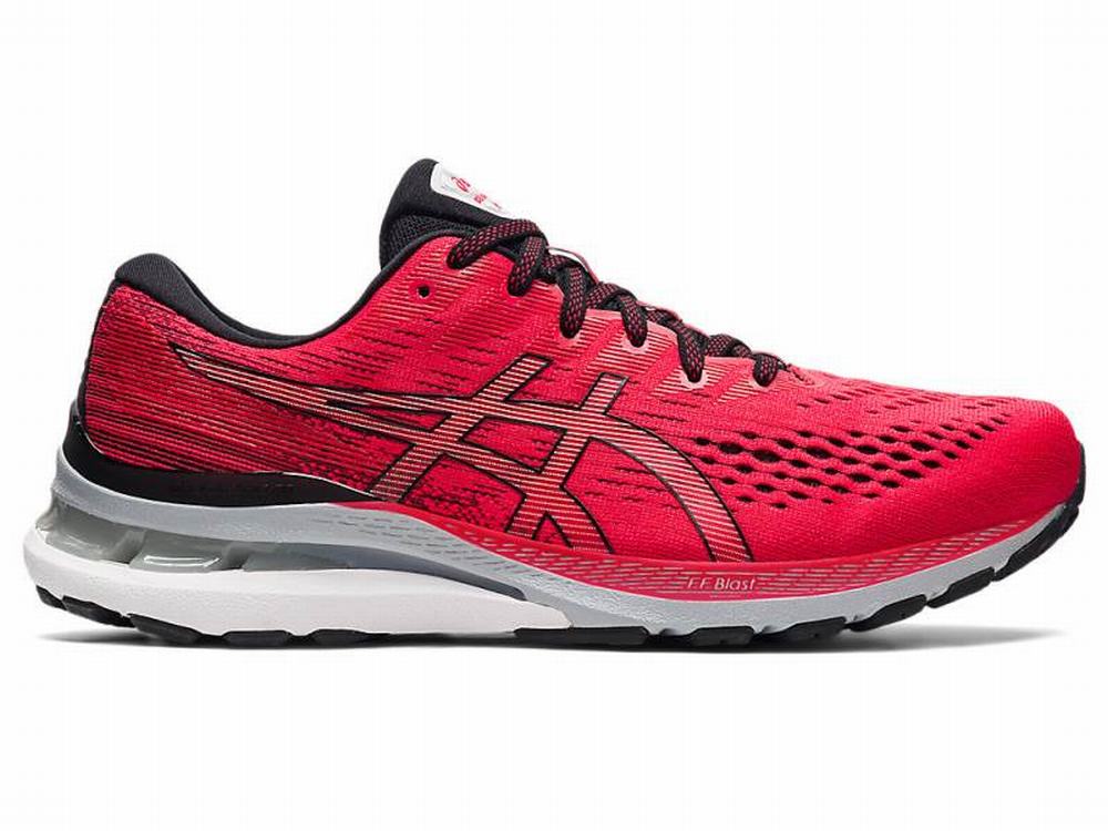 Chaussures Running Asics GEL-KAYANO 28 Homme Noir Rouge | JIH-079524