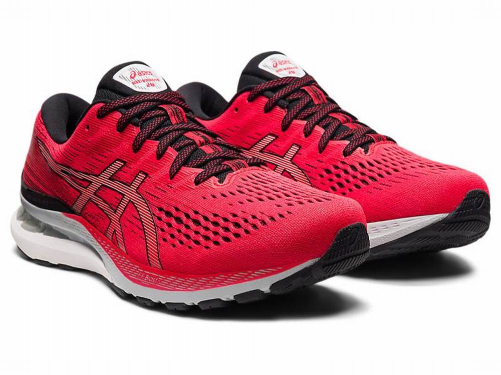 Chaussures Running Asics GEL-KAYANO 28 Homme Noir Rouge | JIH-079524