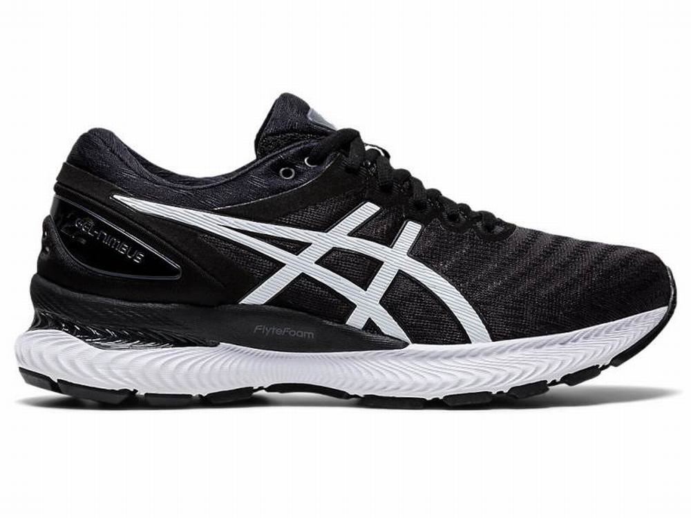 Chaussures Running Asics GEL-NIMBUS 22 Femme Noir Blanche | IOP-591764