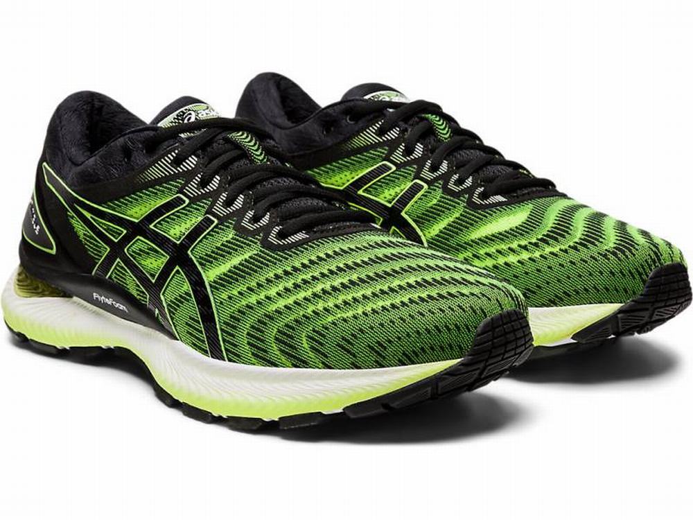 Chaussures Running Asics GEL-NIMBUS 22 Homme Noir Jaune | ANI-531764