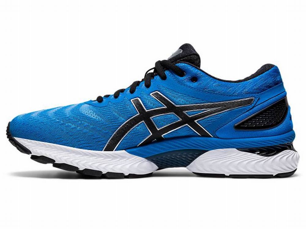 Chaussures Running Asics GEL-NIMBUS 22 Homme Noir Bleu | PEC-876453