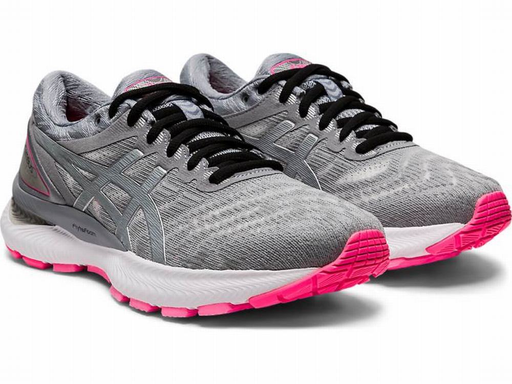 Chaussures Running Asics GEL-NIMBUS 22 LITE-SHOW Femme Grise | IHF-942716