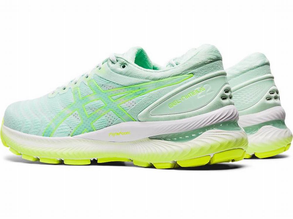 Chaussures Running Asics GEL-NIMBUS 22 MODERN TOKYO Femme Menthe Jaune | YRK-097452