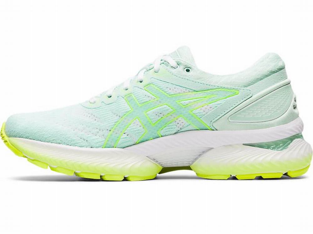 Chaussures Running Asics GEL-NIMBUS 22 MODERN TOKYO Femme Menthe Jaune | YRK-097452