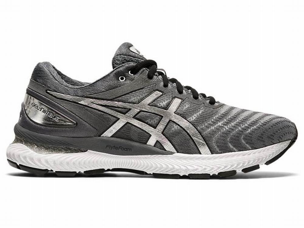 Chaussures Running Asics GEL-NIMBUS 22 Platinum Homme Grise Argent | BHF-308461