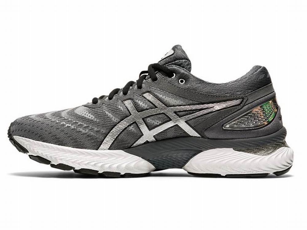 Chaussures Running Asics GEL-NIMBUS 22 Platinum Homme Grise Argent | BHF-308461