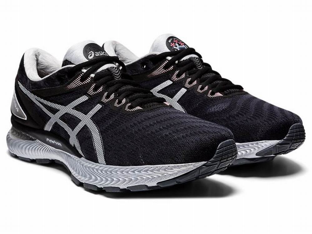 Chaussures Running Asics GEL-NIMBUS 22 WM Homme Noir Argent | GUH-236807