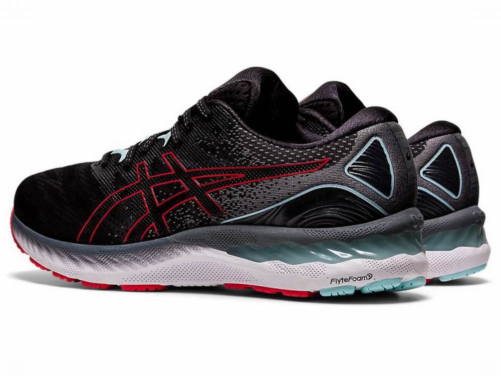 Chaussures Running Asics GEL-NIMBUS 23 (2E) Homme Noir Rouge | BNS-894072